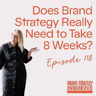 118. Does Brand Strategy Really Need to Take 8 Weeks? 118. Does Brand Strategy Really Need to Take 8 Weeks?