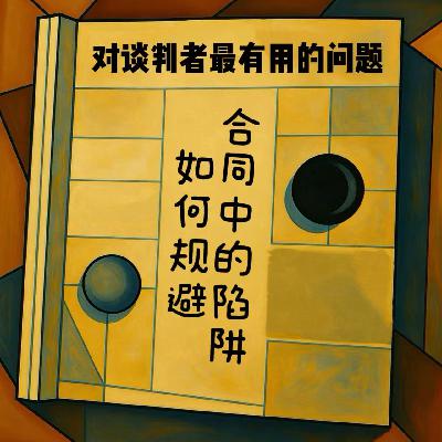 EP07 对谈判者最有用的问题—如何规避合同中的陷阱 EP07 对谈判者最有用的问题—如何规避合同中的陷阱