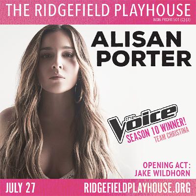 Alisan Porter talks performing at the Ridgefield Playhouse and winning season 10 of the Voice!