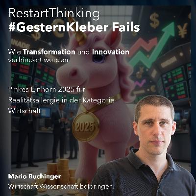 Pinkes Einhorn 2025 für die größte Realitätsverweigerung in der Kategorie Wirtschaft