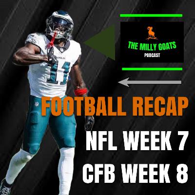 NFL Week 7 Round-up, CFB Week 8 Recap, & 49ers + Falcons LIVE!