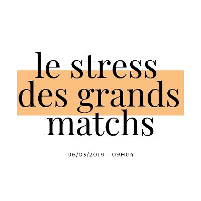 Je t'appelle pour te partager le stress des grands matchs Je t'appelle pour te partager le stress des grands matchs
