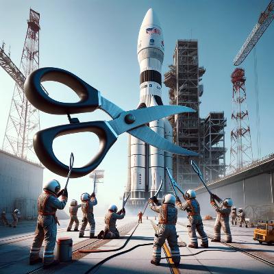 #29-20 チョキチョキー! 亀裂入ったエンジンスカートなんてハサミで切っちゃえばおk!!【起業家の歴史:イーロンマスク-ロケット打ち上げ編5】