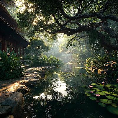 I GIARDINI DEI TEMPLI BUDDHISTI IN THAILANDIA