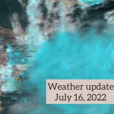Weather Update July 16, 2022