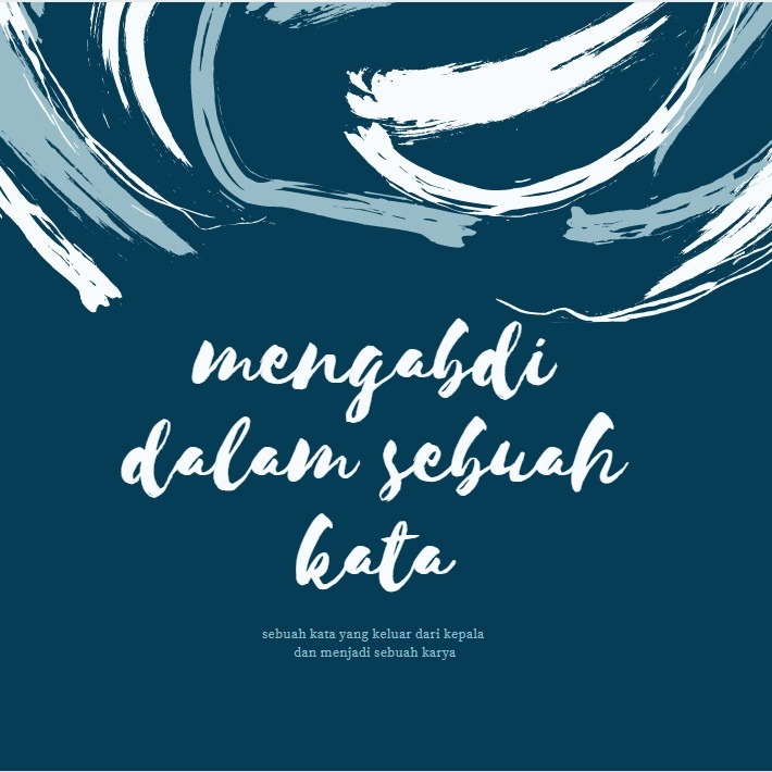 mengabdi dalam kata