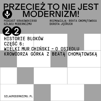 Historie bloków. Część 6: Wielki Mur Chiński – o osiedlu Krowodrza Górka z Beatą Chomątowską Historie bloków. Część 6: Wielki Mur Chiński – o osiedlu Krowodrza Górka z Beatą Chomątowską