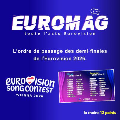 L’ordre de passage des demi-finales de l’Eurovision 2026.