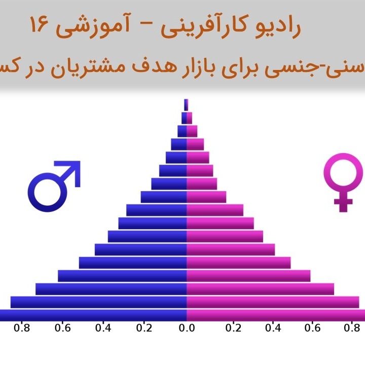 رادیو کارآفرینی آموزشی 16 - هرم سنی-جنسی در تعیین بازار هدف مشتریان