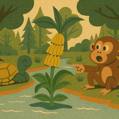 Monkey, Turtle and the Banana Tree | 猴子乌龟和香蕉树 | 中英文雙語故事 | Slow Chinese & English Bedtime Story Monkey, Turtle and the Banana Tree | 猴子乌龟和香蕉树 | 中英文雙語故事 | Slow Chinese & English Bedtime Story
