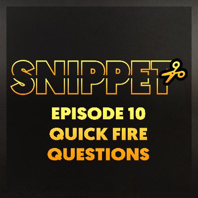 20 RAPID FIRE QUESTIONS ABOUT ANYTHING! Part 1
