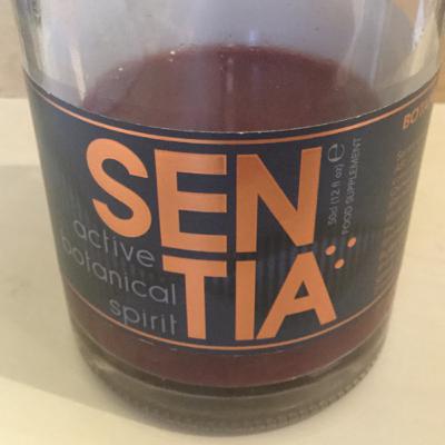 A bottle of botanical beverage