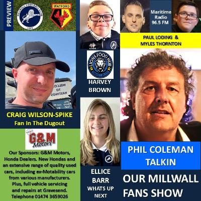 OUR MILLWALL FANS SHOW- Sponsored by G & M Motors, Gravesend 190925