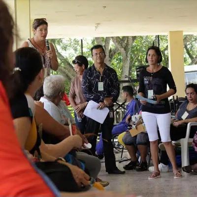 Cuba, réunion à la ferme