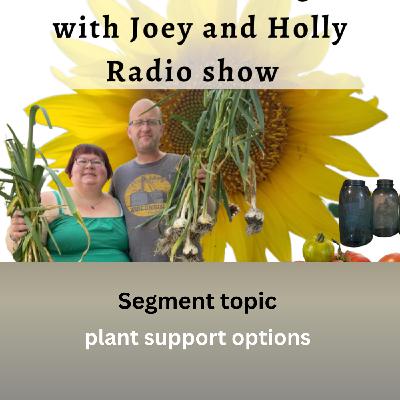 Episode 1539: Seg 2 of S10E8 plant support options  The Gardening with Joey and Holly Radio Show
