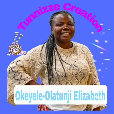Okeyele-Olatunji Elizabeth's goal is to teach over 20,000 children to knit and crochet in Africa