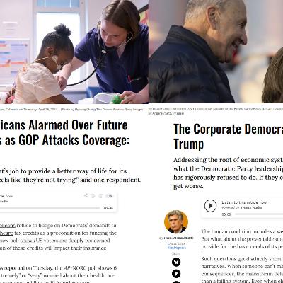 Poll: Americans Fear Future Healthcare Collapse as Corporate Democrats Enable Trump’s Rise