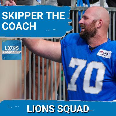LIONS SQUAD SHOW: Dan Skipper THE COACH + Detroit Lions Cap Gymnastics
