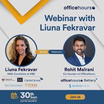 Webinar with Liuna Fekravar