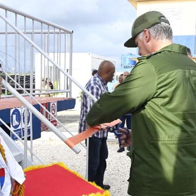 Díaz-Canel inaugura parque solar, fruto de la Comunidad de Futuro Compartido con China