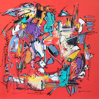 Luc Villard - Abstrait non construit / "Informel", gestuel