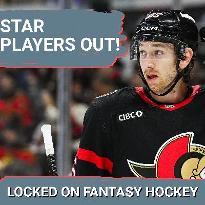 NHL Superstars INJURED For Fantasy Hockey Playoffs: Sanderson | Rantanen | Hintz | Marchand