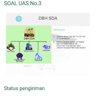 Jawaban soal UAS 3 ekonomi keuangan daerah