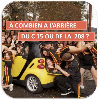 À combien à l’arrière du C 15 ou de la 208 ? Le transport de passagers en surnombre