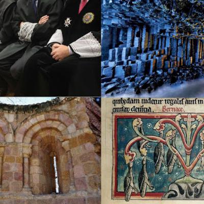 El luto de los abogados y jueces, la Gruta de Fingal, la iglesia de Ávila en Madrid y los gansos percebe