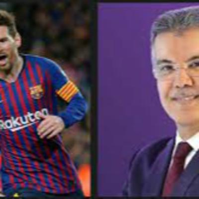 ميسي أكبر من برشلونة ماذا يقصد طارق ذياب و هل اقال ميسي اشرف بن عياد