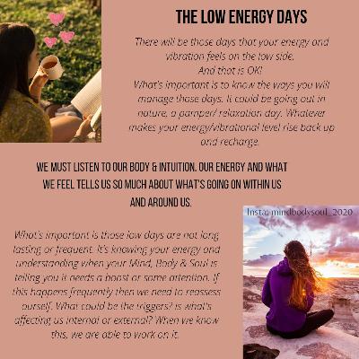 It's ok to have those low days. It's ok to not be ok sometimes.