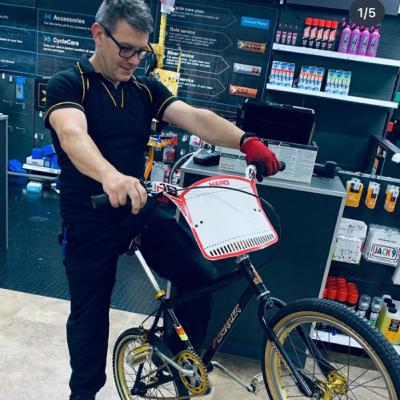 Entering the world of a bicycle professional