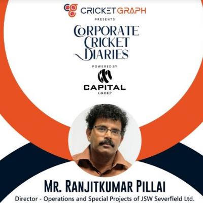 Ranjitkumar Pillai from JSW - Corporate Cricket Diaries powered by Capital World Media with Cricketgraph
