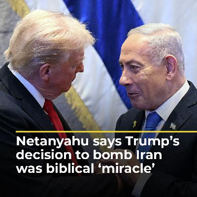 Netanyahu lauds Trump’s decision to bomb Iran as biblical ‘miracle’ | AJ #shorts