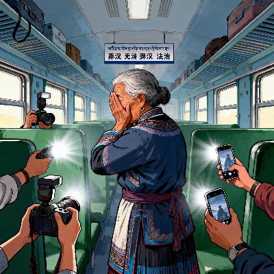 彝族老人在列车上遭游客围堵拍摄：这场“无声对抗”谁该脸红？