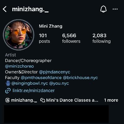 Mini Zhang：从未设限的人生，舞者在纽约的十年（中）