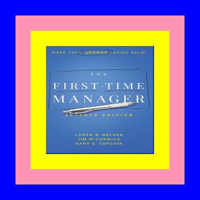 Download [ebook]$$ The First-Time Manager (First-Time Manager Series) textbook$