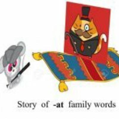 Story of -at family words