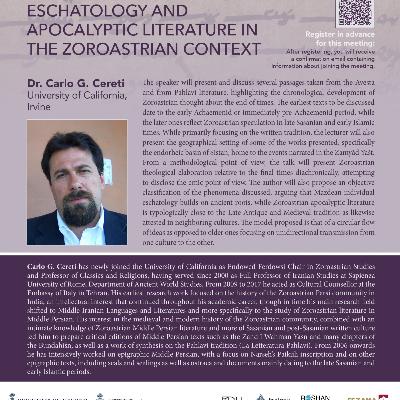 Carlo Cereti: Eschatology and Apocalyptic Literature in the Zoroastrian Context