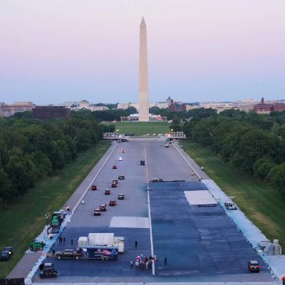 Group sues to stop Trump administration from repainting Reflecting Pool blue