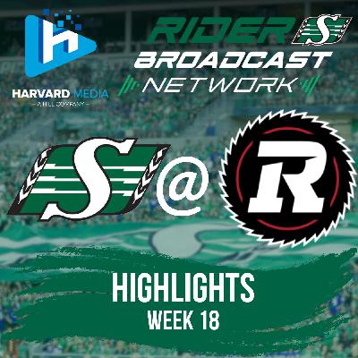 Highlights - Week 18 - Roughriders @ OTT - Oct 3, 2025