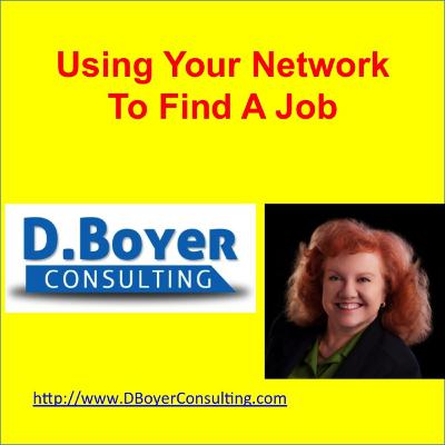 Using your network to find a job.