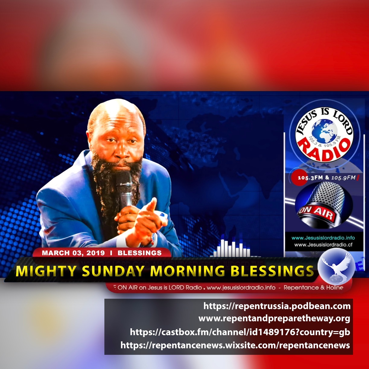 EPISODE 340 - 03MAR2019 - MIGHTY SUNDAY MORNING BLESSINGS - PROPHET DR. OWUOR episode artwork