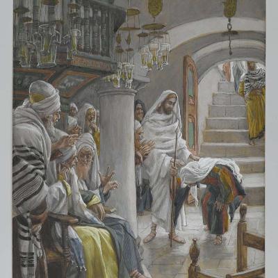 "She at once stood up straight and glorified God." | Monday of the Thirtieth Week in Ordinary Time "She at once stood up straight and glorified God." | Monday of the Thirtieth Week in Ordinary Time