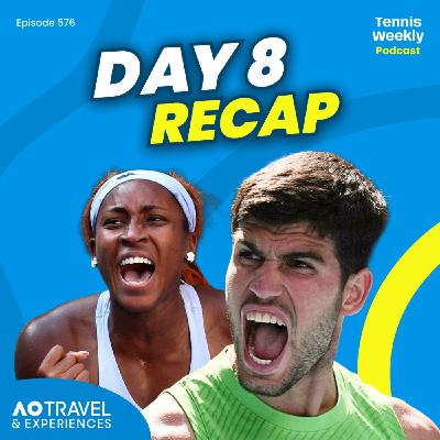Australian Open Day 8 - Alcaraz sets up de Minaur showdown as Gauff + Sabalenka progress