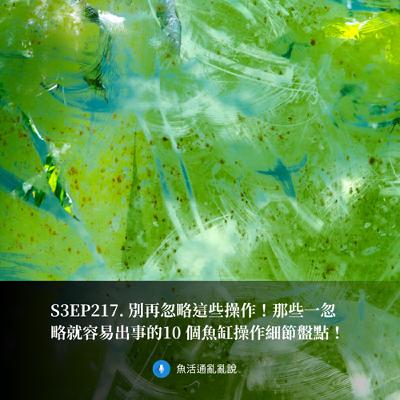 S3EP217. 別再忽略這些操作！那些一忽略就容易出事的10 個魚缸操作細節盤點！