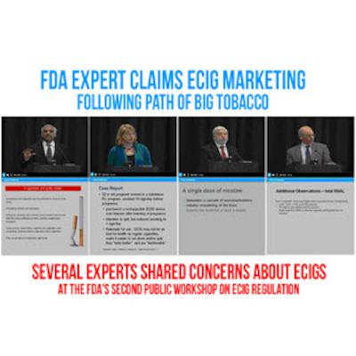 FDA Expert Claims eCigs Are Following The Path Of Big Tobacco - ECCR Live - eCig News Podcast - Episode #6 FDA Expert Claims eCigs Are Following The Path Of Big Tobacco - ECCR Live - eCig News Podcast - Episode #6