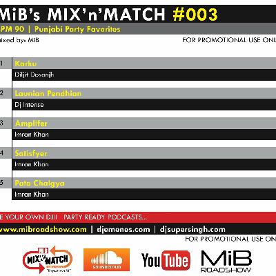 MIB MIX-N-MATCH #003 [ 90 BPM ] MIBROADSHOW-COM