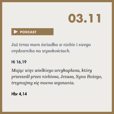 Poranek ze Słowem na 3 listopada 2025 Poranek ze Słowem na 3 listopada 2025
