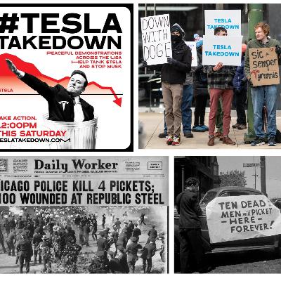 Show: Labor Express for 6-1-2025 - Tesla Takedown Saturdays and remembering the Memorial Day Massacre